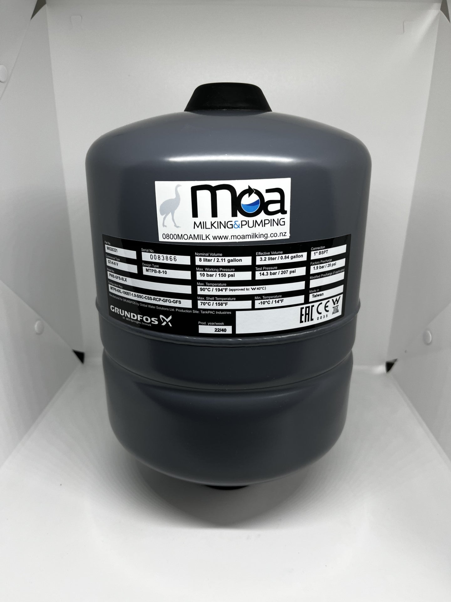 Pressure Tanks 2L - 300L